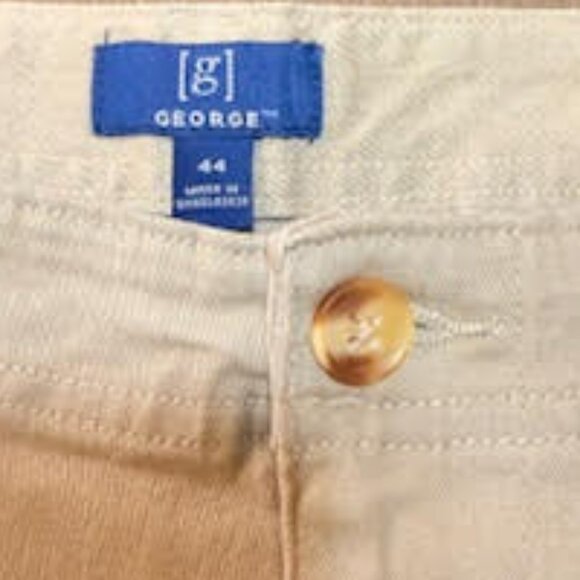 George Shorts Men’s 44 Khaki 9” Inseam Above the Knee NWT - Picture 7 of 10
